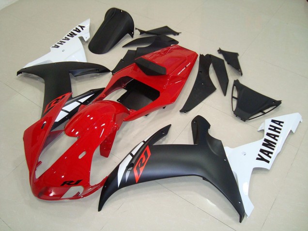 Loja Carenagem Moto Yamaha R1 02-03 - Preto Fosco Vermelho Loja Carenagem Moto Yamaha R1 02-03 - Preto Fosco Vermelho