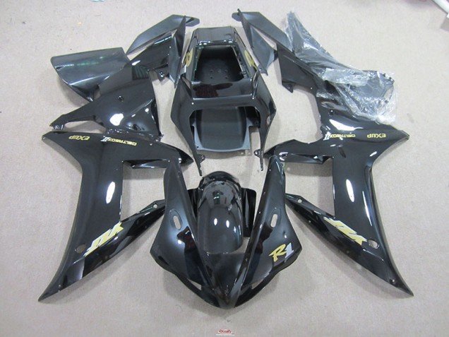 Loja Carenagem Moto Yamaha R1 02-03 - Preto Ouro Decalque Loja Carenagem Moto Yamaha R1 02-03 - Preto Ouro Decalque