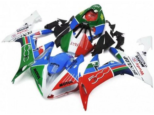 Loja Carenagem Moto Yamaha R1 04-06 - Verde Vermelho Azul Branco Loja Carenagem Moto Yamaha R1 04-06 - Verde Vermelho Azul Branco