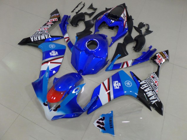 Loja Carenagem Moto Yamaha R1 07-08 - Azul Branco Preto Adesivos Loja Carenagem Moto Yamaha R1 07-08 - Azul Branco Preto Adesivos