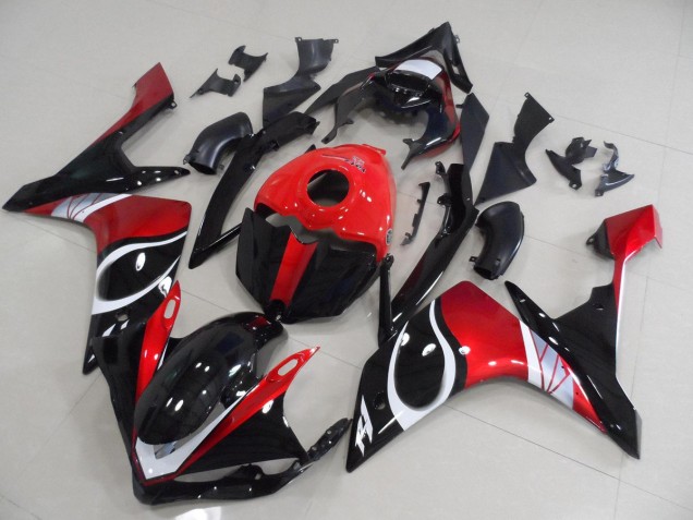 Loja Carenagem Moto Yamaha R1 07-08 - Preto Vermelho Brilhante Loja Carenagem Moto Yamaha R1 07-08 - Preto Vermelho Brilhante