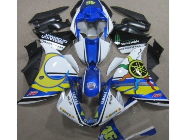 Loja Carenagem Moto Yamaha R1 09-11 - Azul Branco Amarelo 46