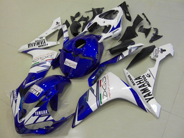 Loja Carenagem Moto Yamaha R1 09-11 - Branco Azul Tri Colour Loja Carenagem Moto Yamaha R1 09-11 - Branco Azul Tri Colour