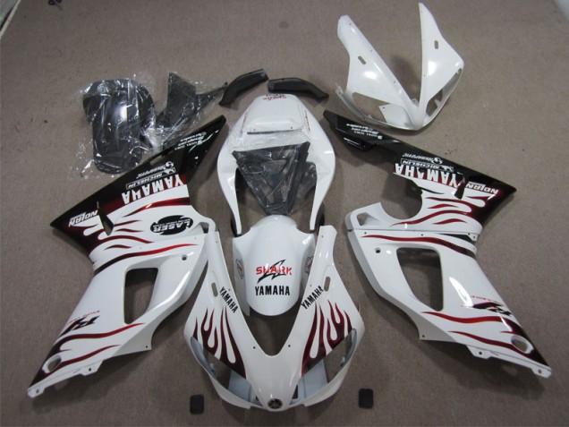 Loja Carenagem Moto Yamaha R1 09-11 - Branco Preto Vermelho Tubarão Loja Carenagem Moto Yamaha R1 09-11 - Branco Preto Vermelho Tubarão