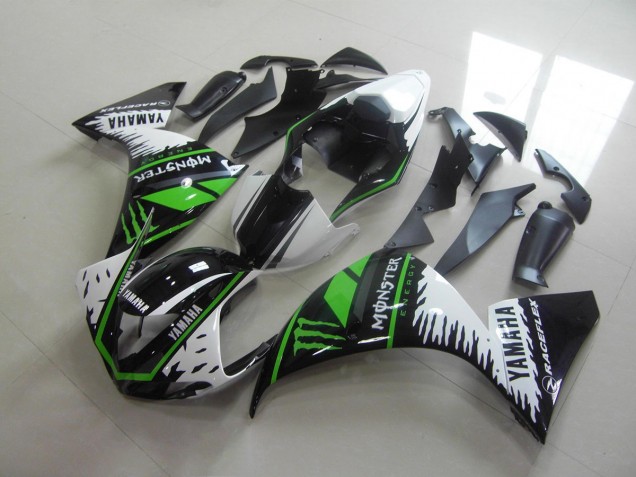 Loja Carenagem Moto Yamaha R1 09-11 - Branco Verde Monster Loja Carenagem Moto Yamaha R1 09-11 - Branco Verde Monster