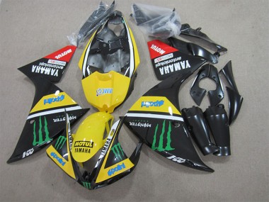 Loja Carenagem Moto Yamaha R1 09-11 - Preto Amarelo Motul Monster