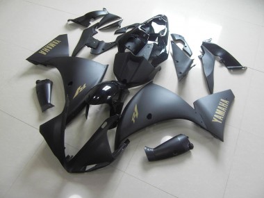 Loja Carenagem Moto Yamaha R1 12-14 - Preto Fosco Ouro Adesivo