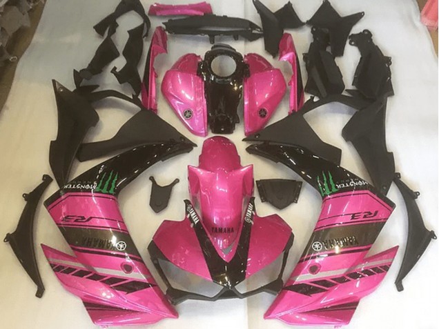 Loja Carenagem Moto Yamaha R3 15-22 - Rosa & Preto Loja Carenagem Moto Yamaha R3 15-22 - Rosa & Preto