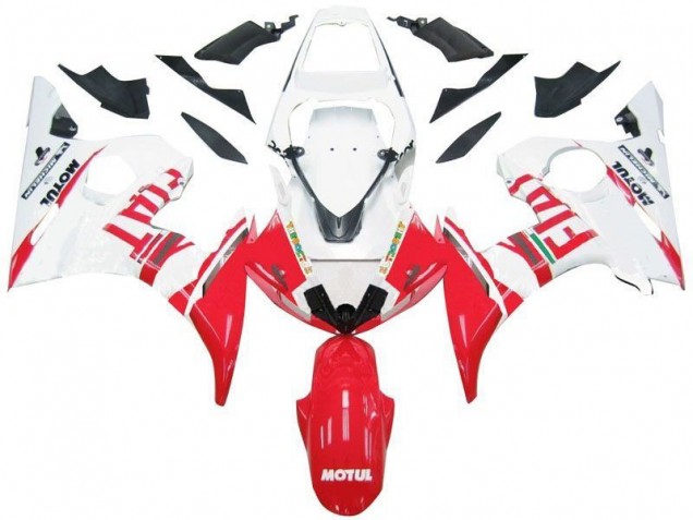Loja Carenagem Moto Yamaha R6 03-05 - Branco Vermelho Fiat Loja Carenagem Moto Yamaha R6 03-05 - Branco Vermelho Fiat