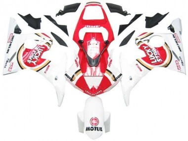 Loja Carenagem Moto Yamaha R6 03-05 - Branco Vermelho Lucky Strike