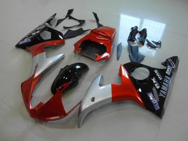 Loja Carenagem Moto Yamaha R6 03-05 - Laranja Prata Preto