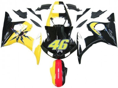 Loja Carenagem Moto Yamaha R6 03-05 - Preto Amarelo No. 46
