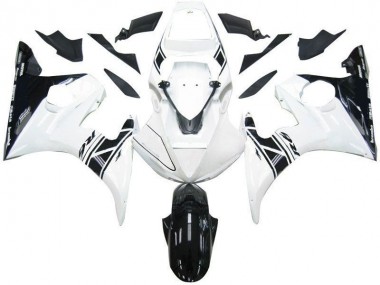 Loja Carenagem Moto Yamaha R6 03-05 - Preto Branco Tribal