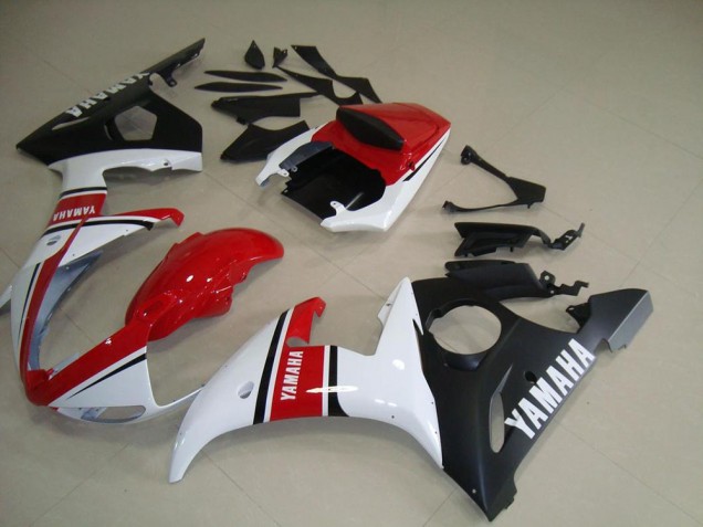 Loja Carenagem Moto Yamaha R6 03-05 - Vermelho Branco Preto Fosco Loja Carenagem Moto Yamaha R6 03-05 - Vermelho Branco Preto Fosco