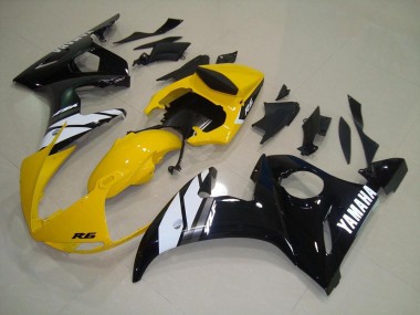 Loja Carenagem Moto Yamaha R6 06-07 - Amarelo Preto