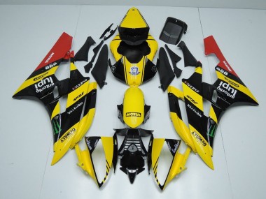 Loja Carenagem Moto Yamaha R6 06-07 - Amarelo Preto Monster