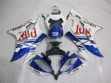 Loja Carenagem Moto Yamaha R6 06-07 - Azul Branco Fiat