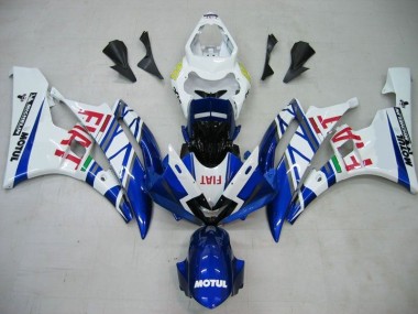 Loja Carenagem Moto Yamaha R6 06-07 - Azul Branco Motul Vermelho Fiat