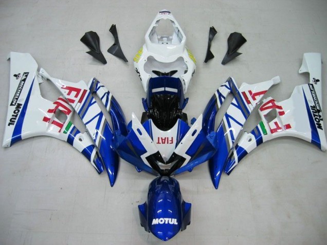 Loja Carenagem Moto Yamaha R6 06-07 - Azul Branco Motul Vermelho Fiat Loja Carenagem Moto Yamaha R6 06-07 - Azul Branco Motul Vermelho Fiat