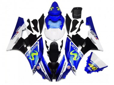 Loja Carenagem Moto Yamaha R6 06-07 - Azul Preto Branco