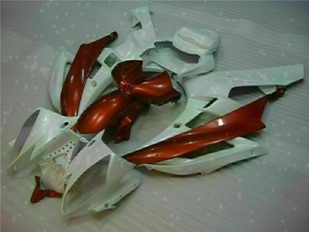 Loja Carenagem Moto Yamaha R6 06-07 - Branco Castanho Loja Carenagem Moto Yamaha R6 06-07 - Branco Castanho