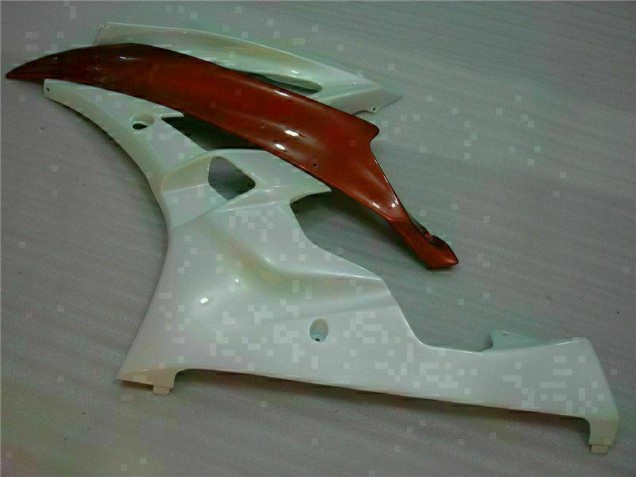 Loja Carenagem Moto Yamaha R6 06-07 - Branco Castanho Loja Carenagem Moto Yamaha R6 06-07 - Branco Castanho
