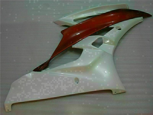 Loja Carenagem Moto Yamaha R6 06-07 - Branco Castanho Loja Carenagem Moto Yamaha R6 06-07 - Branco Castanho