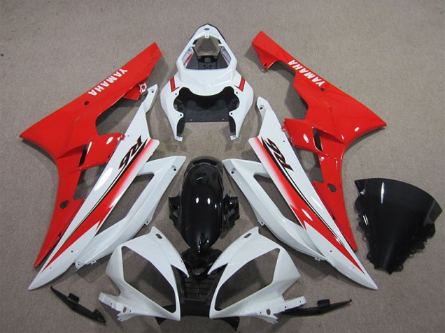 Loja Carenagem Moto Yamaha R6 06-07 - Branco Preto Vermelho Loja Carenagem Moto Yamaha R6 06-07 - Branco Preto Vermelho