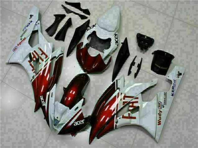 Loja Carenagem Moto Yamaha R6 06-07 - Castanho Branco Loja Carenagem Moto Yamaha R6 06-07 - Castanho Branco