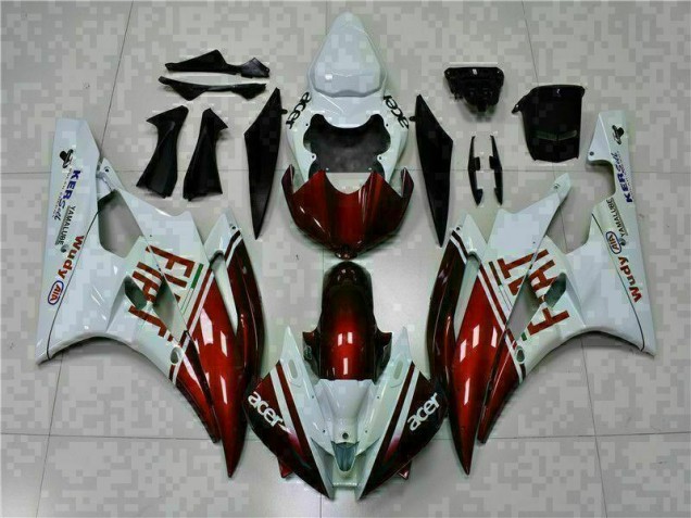 Loja Carenagem Moto Yamaha R6 06-07 - Castanho Branco Loja Carenagem Moto Yamaha R6 06-07 - Castanho Branco