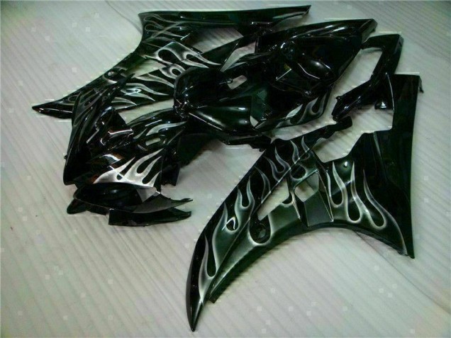 Loja Carenagem Moto Yamaha R6 06-07 - Prata Chama Preto Loja Carenagem Moto Yamaha R6 06-07 - Prata Chama Preto