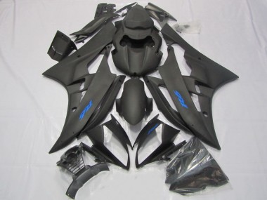 Loja Carenagem Moto Yamaha R6 06-07 - Preto Azul Decalque