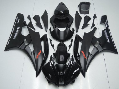 Loja Carenagem Moto Yamaha R6 06-07 - Preto Fosco & Preto Brilhante