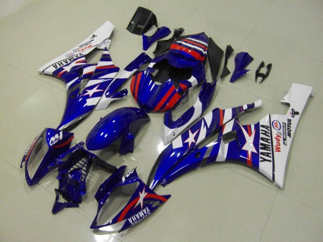 Loja Carenagem Moto Yamaha R6 06-07 - Vermelho Azul Star Loja Carenagem Moto Yamaha R6 06-07 - Vermelho Azul Star
