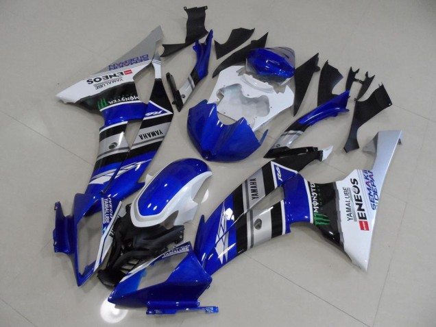 Loja Carenagem Moto Yamaha R6 08-16 - Azul Branco ENEOS Loja Carenagem Moto Yamaha R6 08-16 - Azul Branco ENEOS