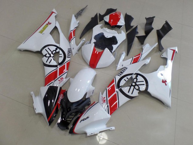 Loja Carenagem Moto Yamaha R6 08-16 - Branco & Grande Yamaha Logo Loja Carenagem Moto Yamaha R6 08-16 - Branco & Grande Yamaha Logo