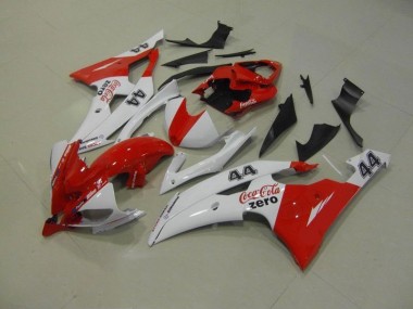 Loja Carenagem Moto Yamaha R6 08-16 - Branco Vermelho Coca Cola Zero 44