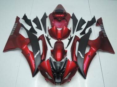 Loja Carenagem Moto Yamaha R6 08-16 - Doce Vermelho & Preto