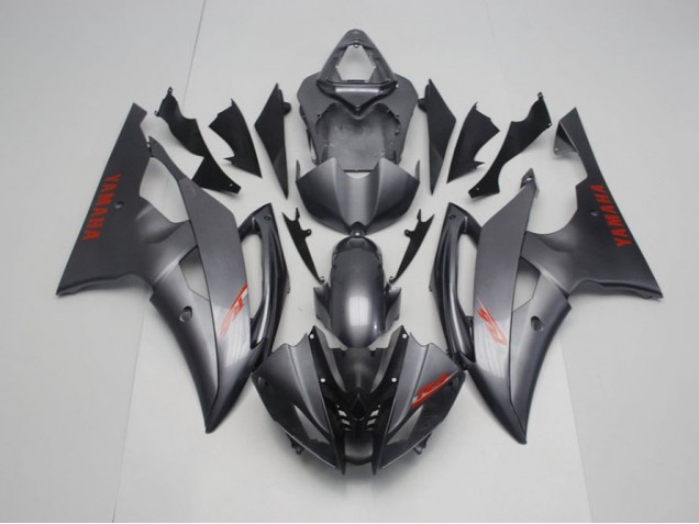 Loja Carenagem Moto Yamaha R6 08-16 - Preto Fosco Cinzento Loja Carenagem Moto Yamaha R6 08-16 - Preto Fosco Cinzento