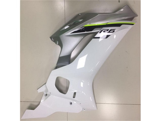 Loja Carenagem Moto Yamaha R6 17-23 - Branco Prata Loja Carenagem Moto Yamaha R6 17-23 - Branco Prata