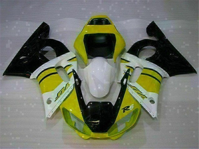 Loja Carenagem Moto Yamaha R6 98-02 - Amarelo Branco Loja Carenagem Moto Yamaha R6 98-02 - Amarelo Branco