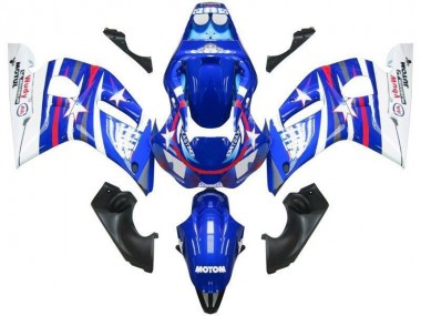 Loja Carenagem Moto Yamaha R6 98-02 - Azul Branco Star Fiat