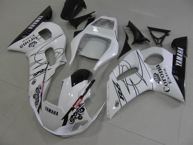 Loja Carenagem Moto Yamaha R6 98-02 - Branco Preto Corona Loja Carenagem Moto Yamaha R6 98-02 - Branco Preto Corona