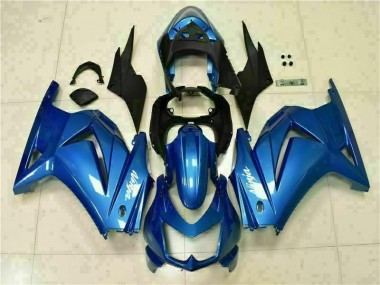 Loja Carenagem & Plástico Moto Kawasaki EX250 08-12 - Azul Preto Branco Ninja