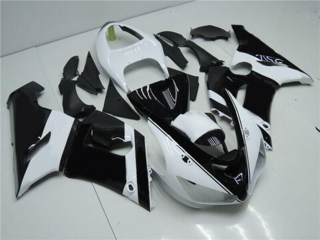 Loja Carenagem & Plástico Moto Kawasaki ZX6R 05-06 - Preto Branco Loja Carenagem & Plástico Moto Kawasaki ZX6R 05-06 - Preto Branco