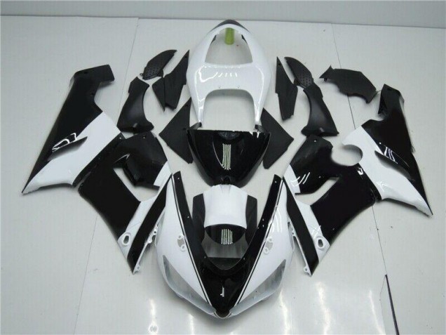 Loja Carenagem & Plástico Moto Kawasaki ZX6R 05-06 - Preto Branco Loja Carenagem & Plástico Moto Kawasaki ZX6R 05-06 - Preto Branco