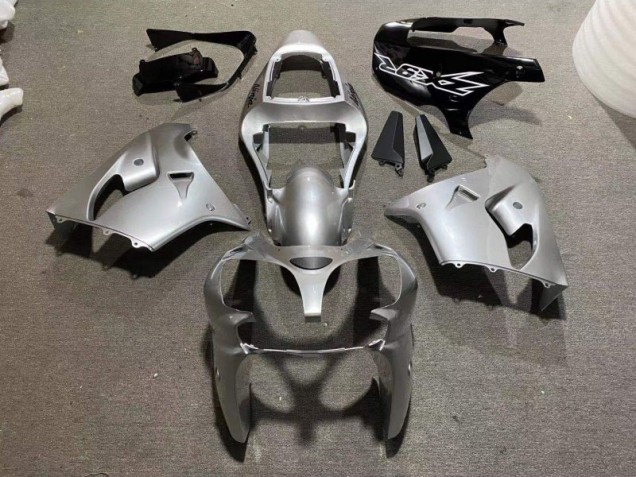 Loja Carenagem & Plástico Moto Kawasaki ZX9R 98-99 - Prata Preto Brilhante Loja Carenagem & Plástico Moto Kawasaki ZX9R 98-99 - Prata Preto Brilhante