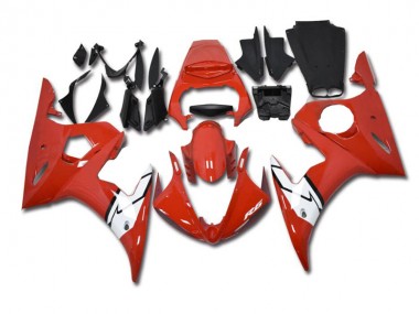 Loja Carenagem & Plástico Moto Yamaha R6 03-05 - Vermelho Branco