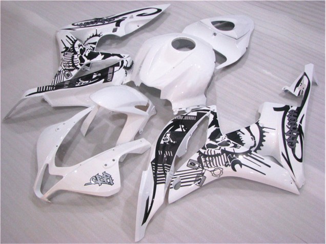 Loja Carroçaria Moto Honda CBR 600RR 07-08 - Preto Branco Loja Carroçaria Moto Honda CBR 600RR 07-08 - Preto Branco