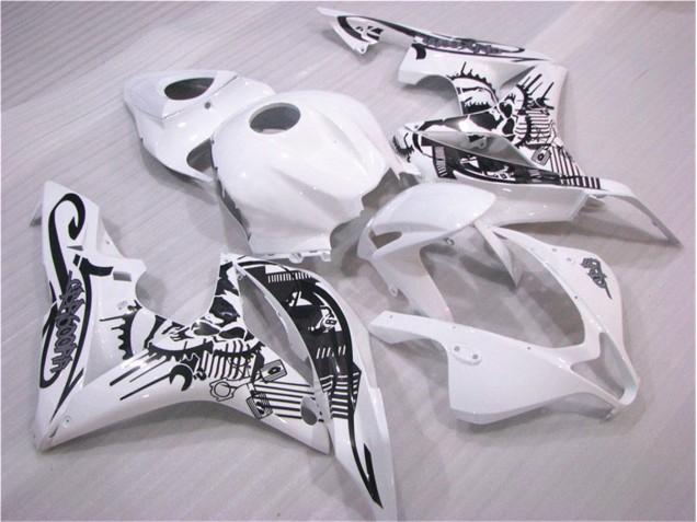 Loja Carroçaria Moto Honda CBR 600RR 07-08 - Preto Branco Loja Carroçaria Moto Honda CBR 600RR 07-08 - Preto Branco